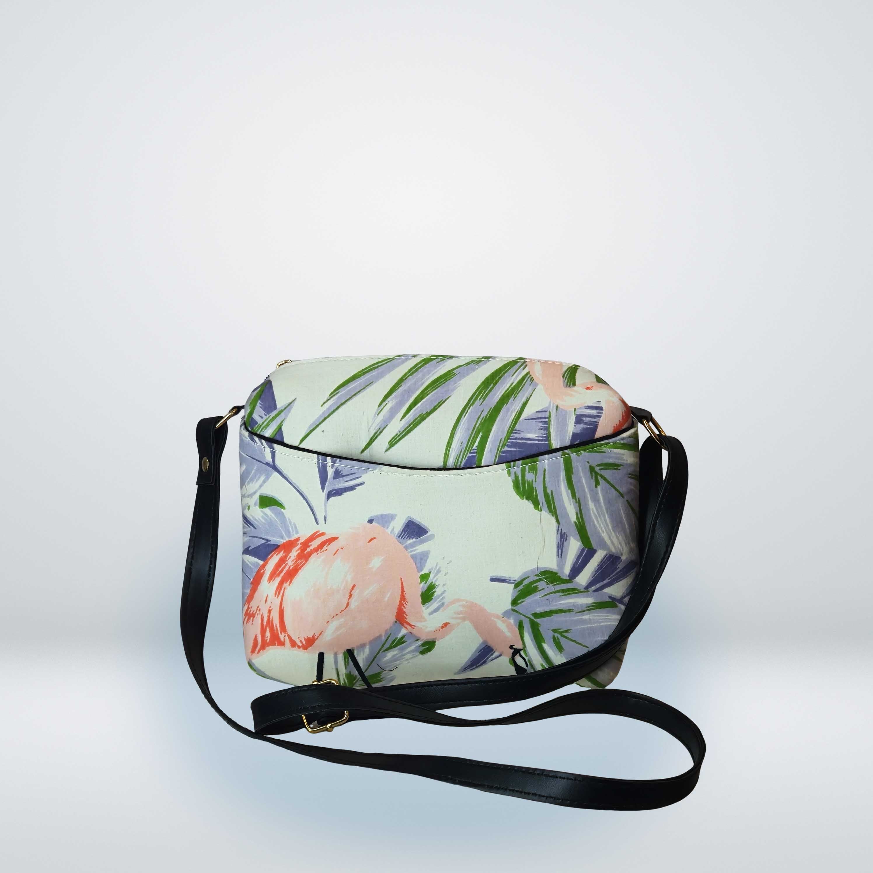 Stylish Flamingo Print Women's Sling Bag - Trendy Designer Handbag for Women | Luxebyflavia | Hand Bag