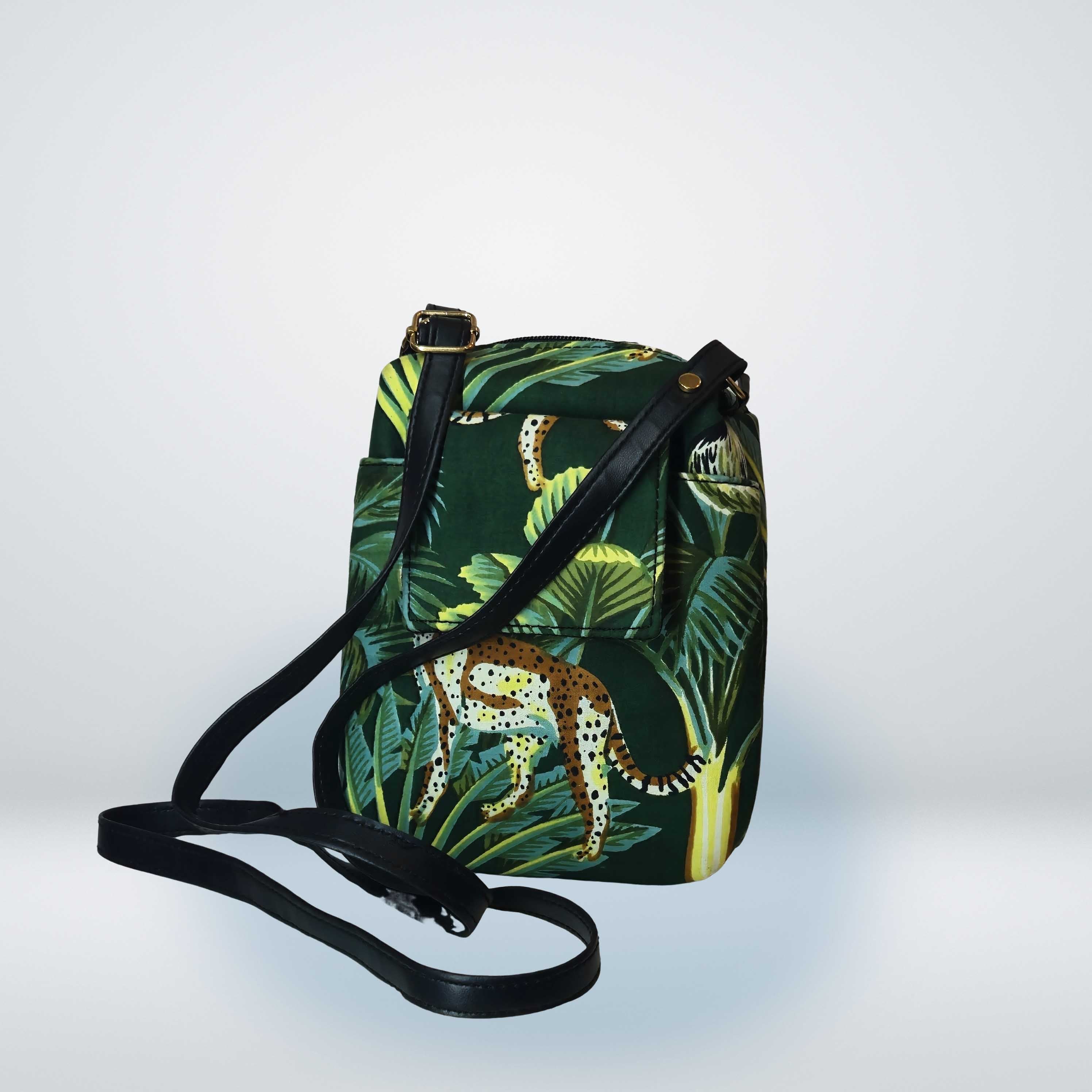 Tropical Jungle Leopard Print Crossbody Bag | Luxebyflavia | Hand Bag