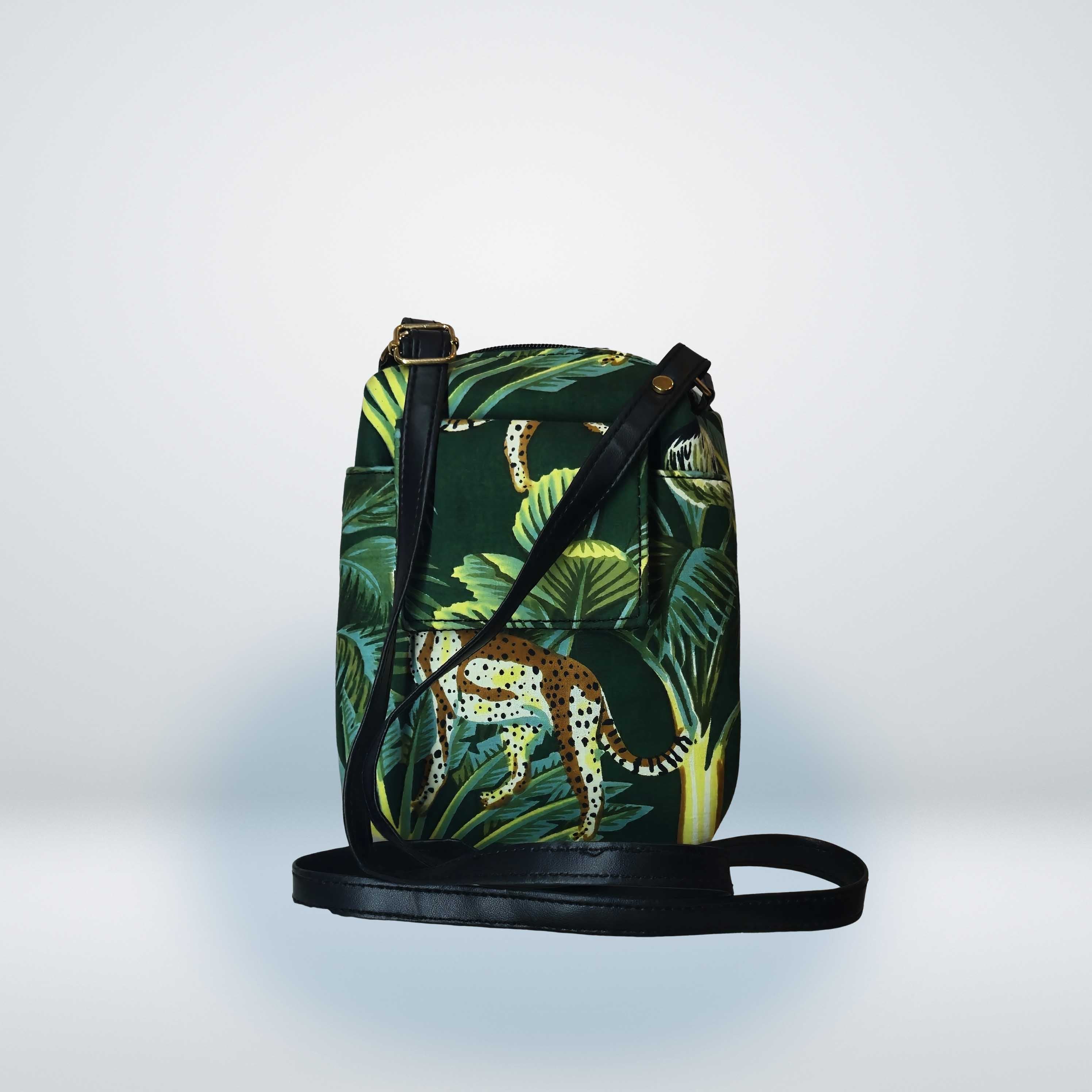 Tropical Jungle Leopard Print Crossbody Bag | Luxebyflavia | Hand Bag