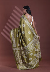 Summer Bloom Printed Mulmul Cotton Saree with Blouse