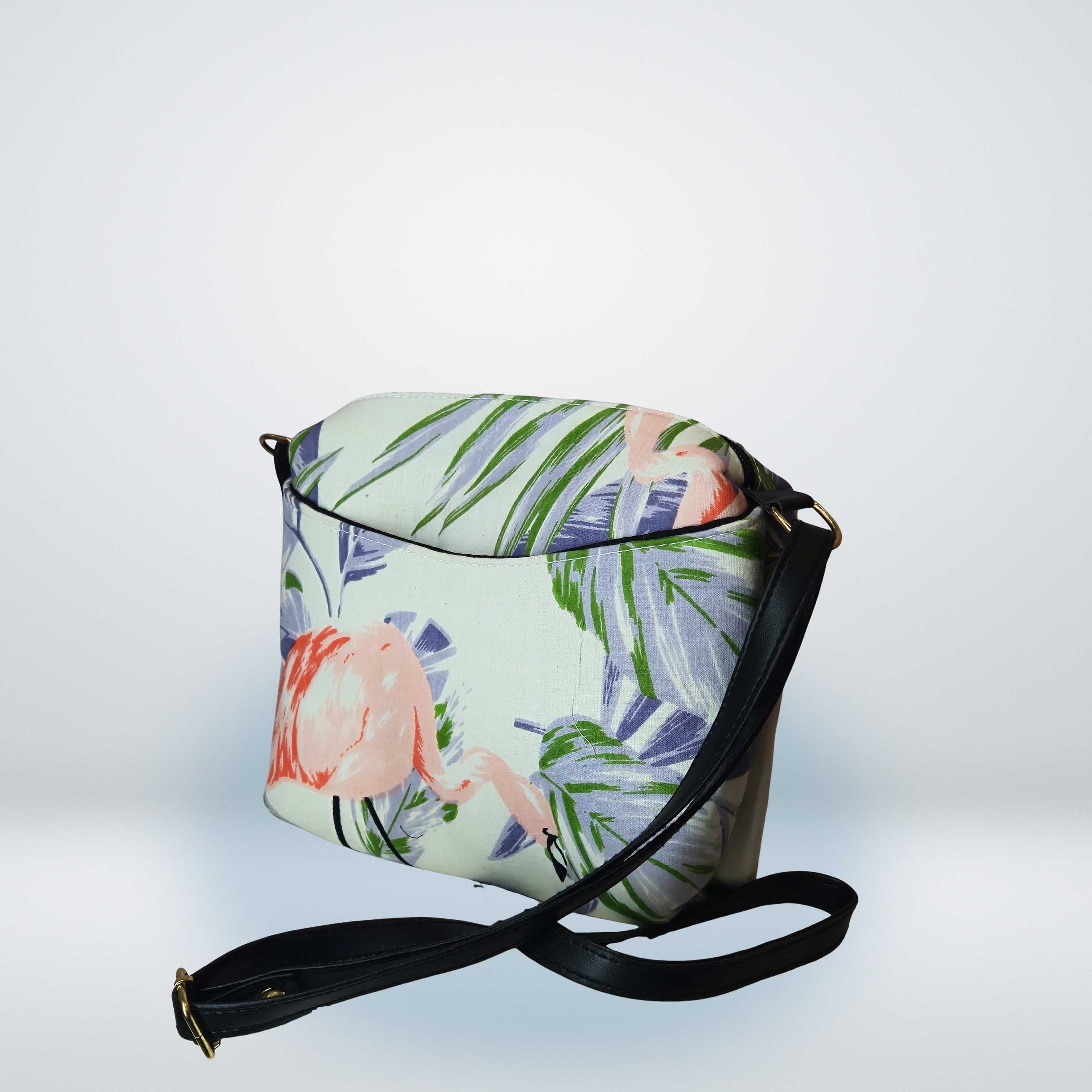 Stylish Flamingo Print Women's Sling Bag - Trendy Designer Handbag for Women | Luxebyflavia | Hand Bag