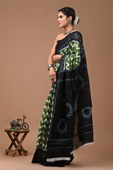 Exclusive Printed Pure Cotton Mulmul Saree With Blouse