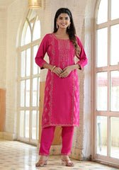 Rayon Embroidered Kurta Set | | Shop stylish women's clothing online at Label Flavia |