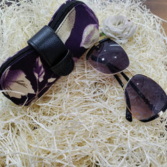 Fashionable Purple Sunglass Pouch - Soft, Stylish, Protective