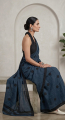 Midnight Dot Saree