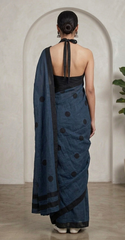 Midnight Dot Saree