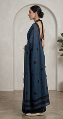 Midnight Dot Saree