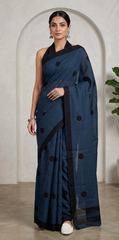 Midnight Dot Saree