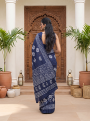 Aadhyara Royal Indigo Saree