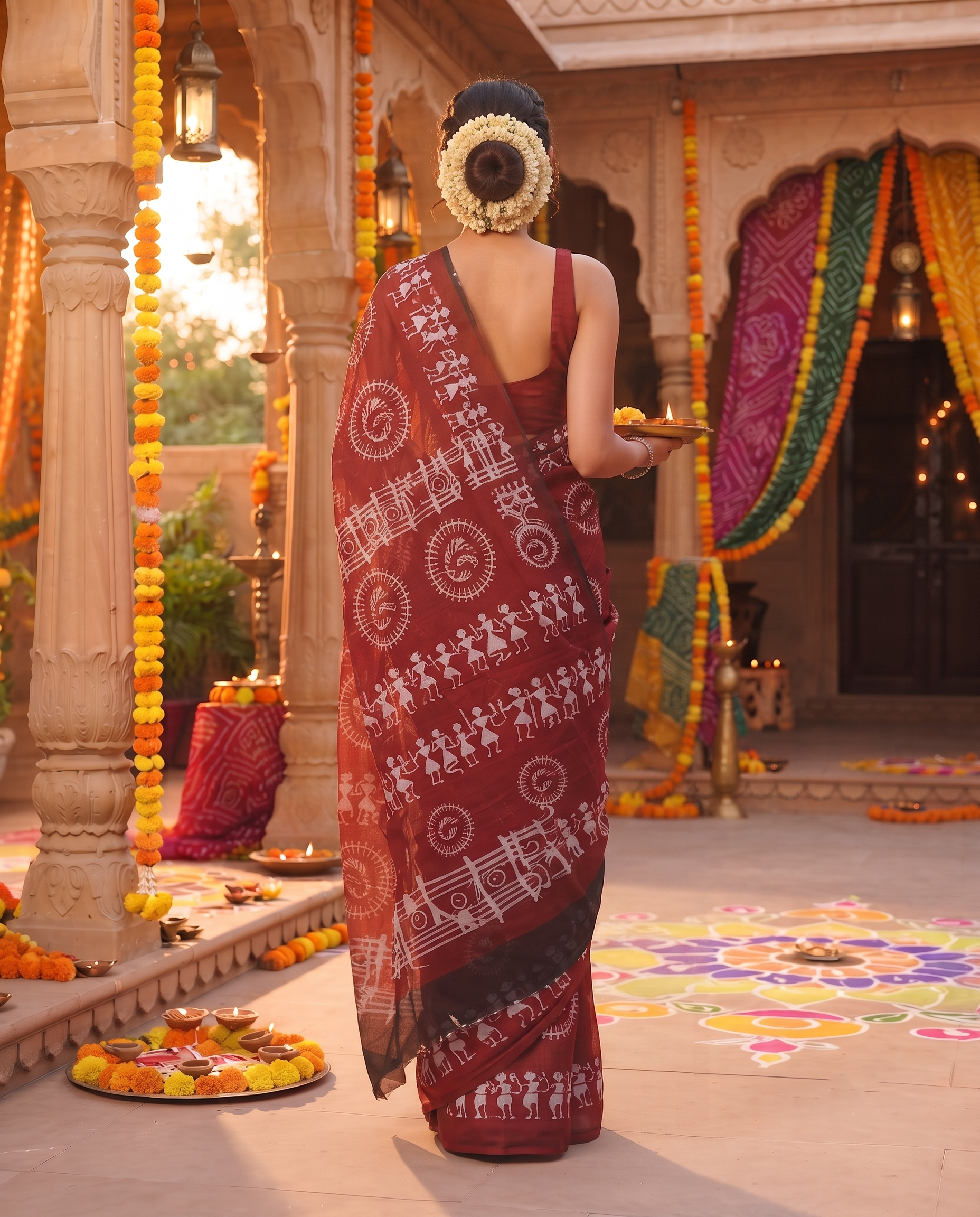 Aarunya Warli Saree