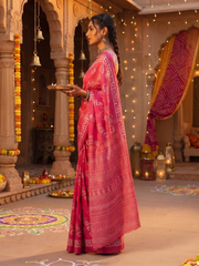 Rangriti Temple Print Saree