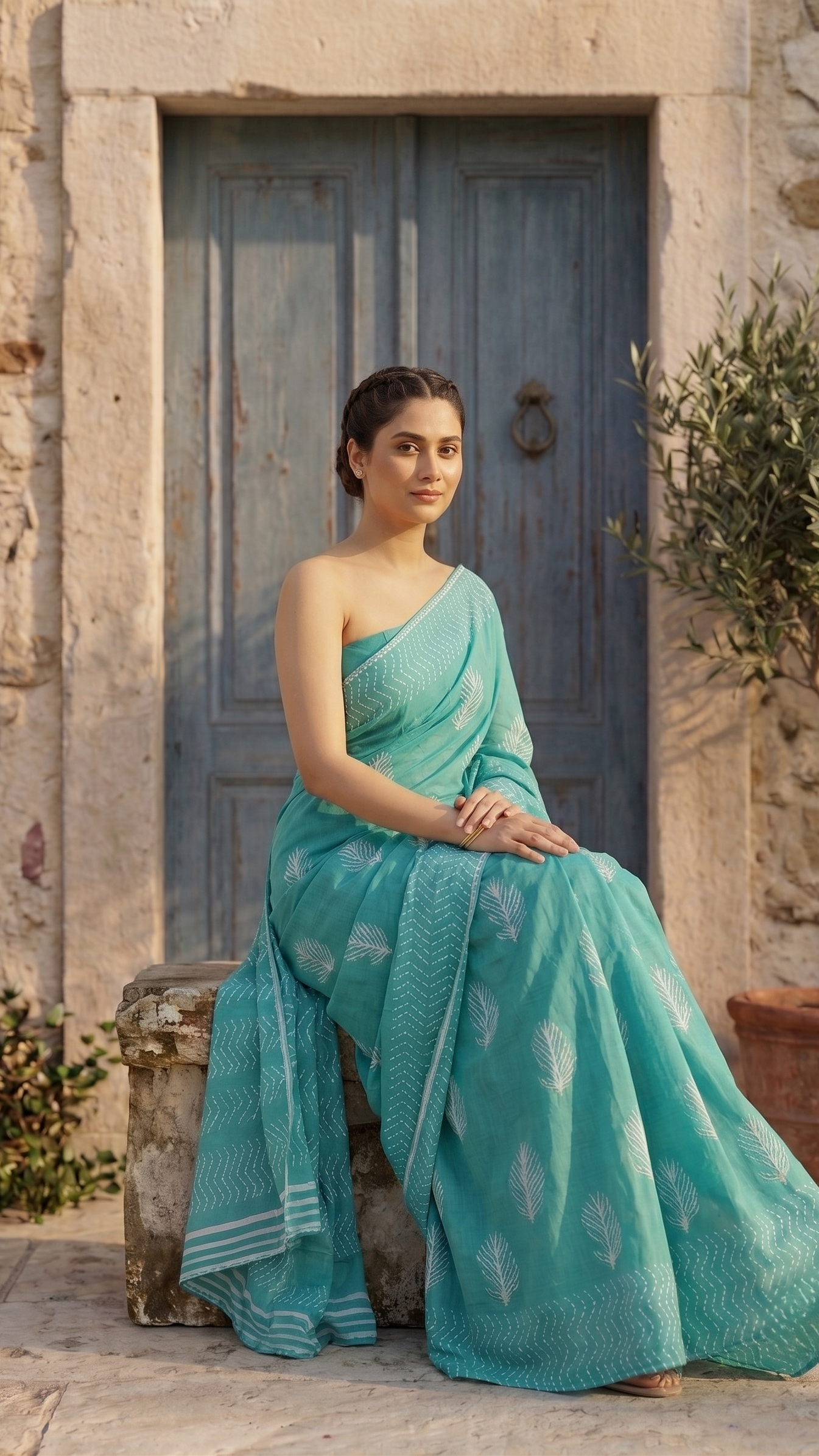 Turavelle Feather Saree