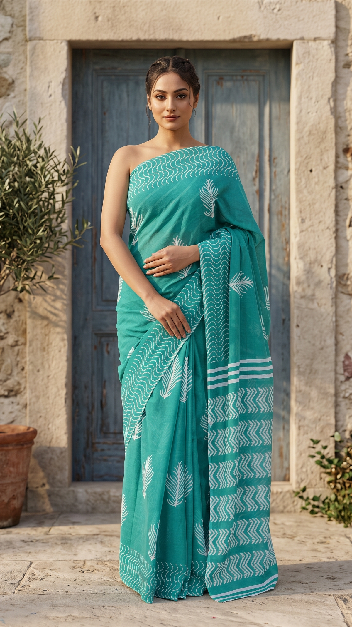 Turavelle Feather Saree