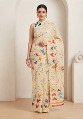 Ivory Batik Saree