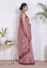 Varnika Rust Saree