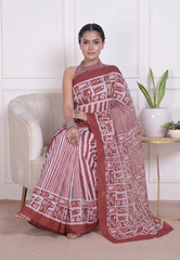 Varnika Rust Saree