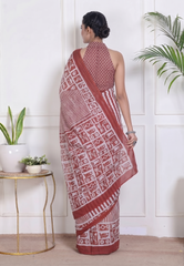 Varnika Rust Saree
