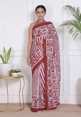 Varnika Rust Saree