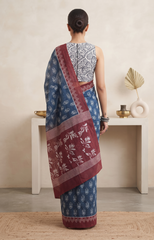 Vaidehi Blue Saree