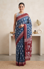 Vaidehi Blue Saree