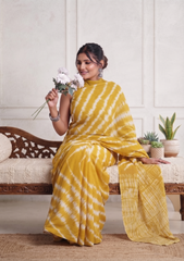 Pitambari Yellow Saree