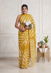 Pitambari Yellow Saree