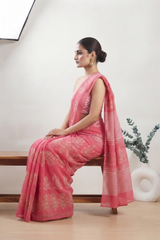 Gulbahar Pink Saree