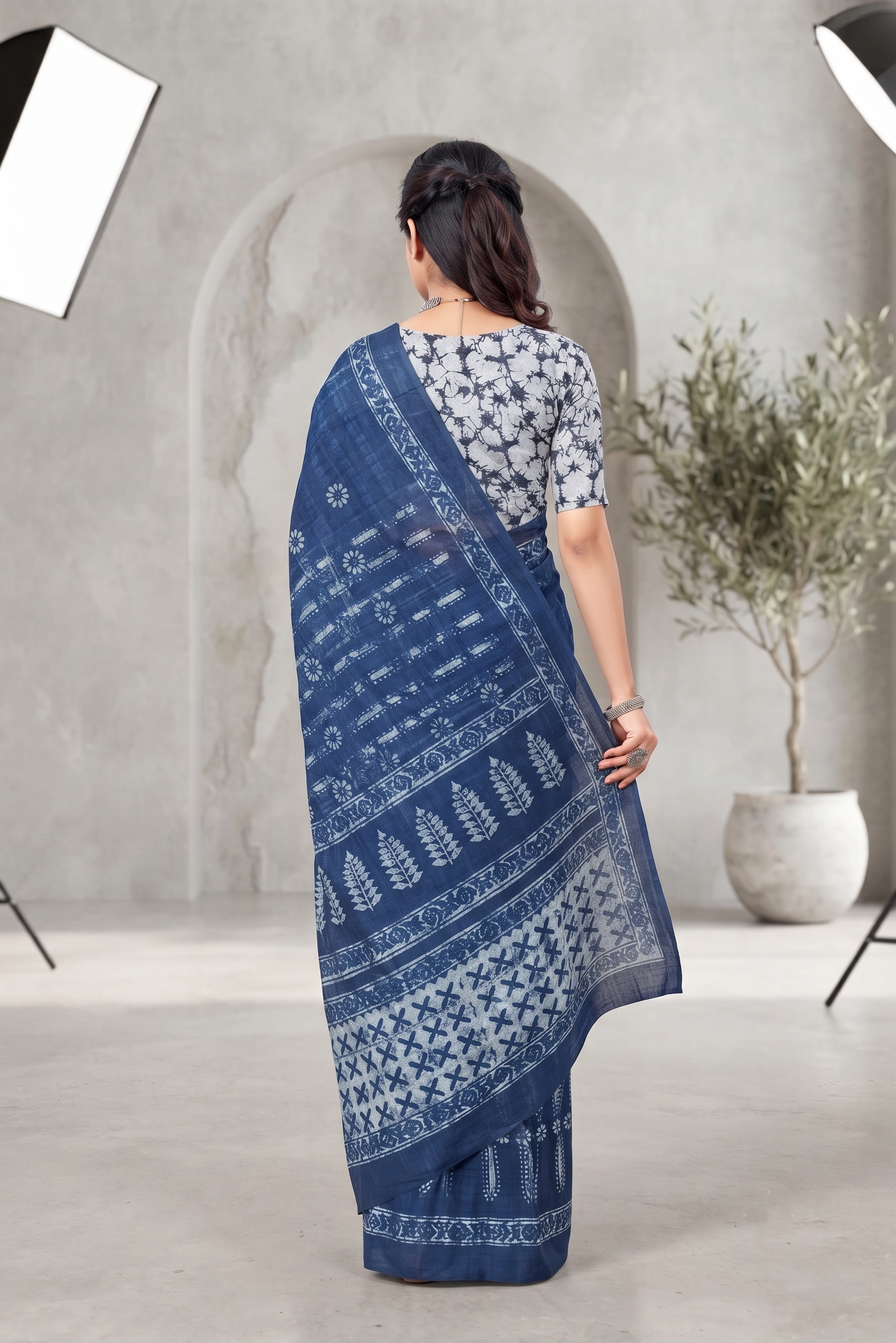Indigo Heritage Saree