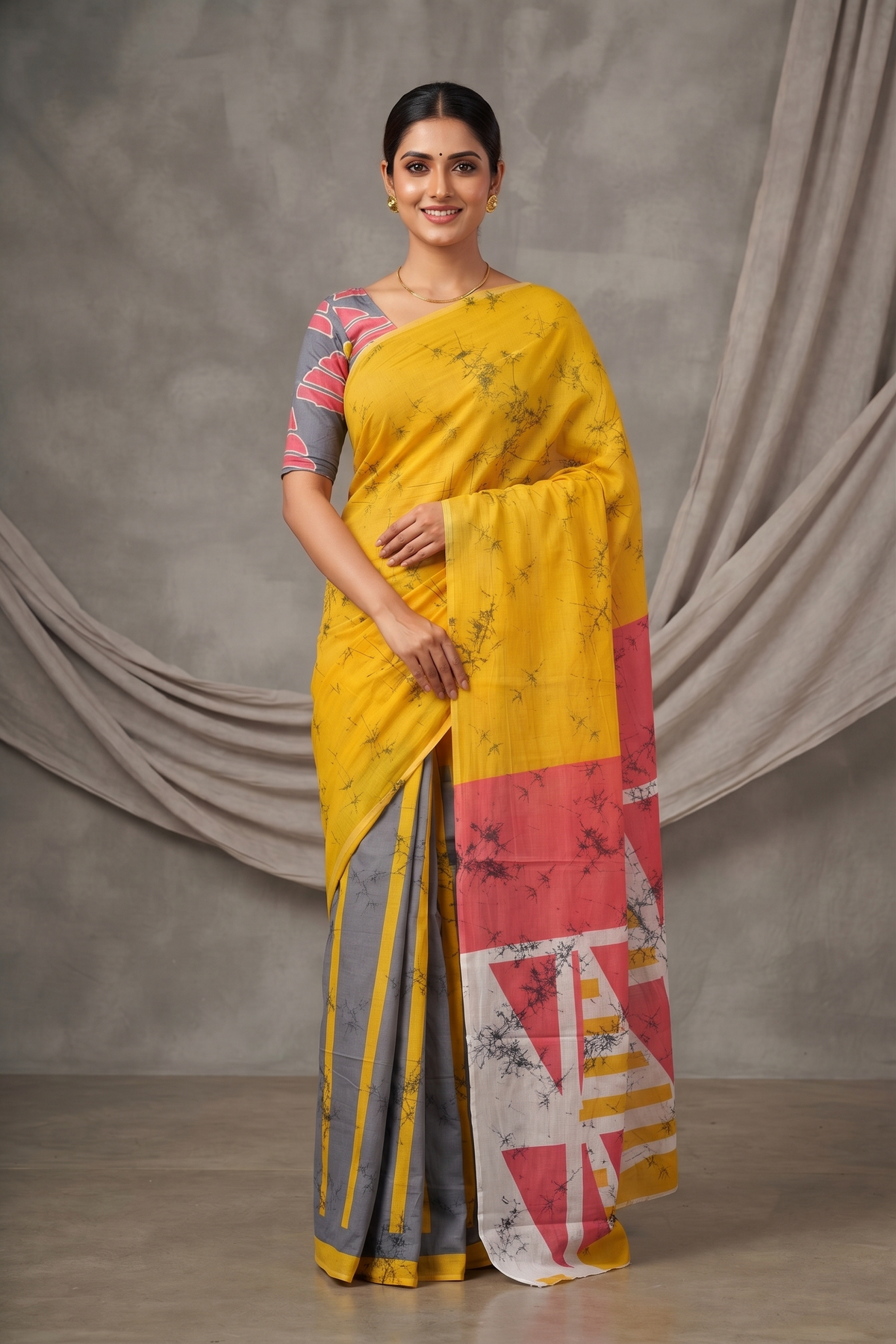 Sunlit Mosaic Saree