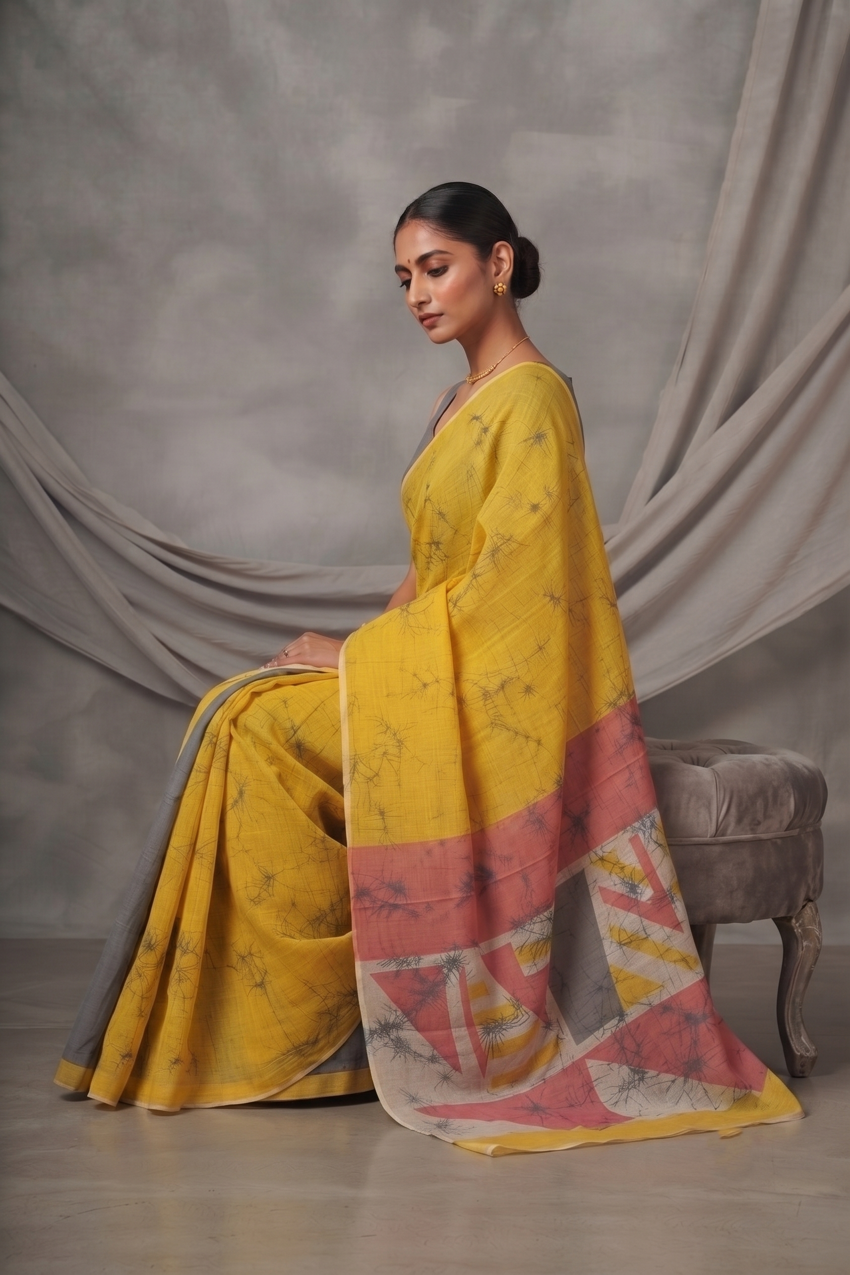 Sunlit Mosaic Saree