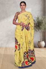Basanti Rangoli Saree