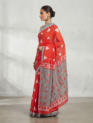 Raktima Red Saree