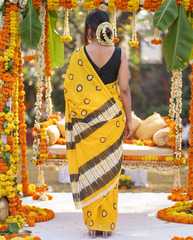 Vaidehi Haldi Bloom Saree