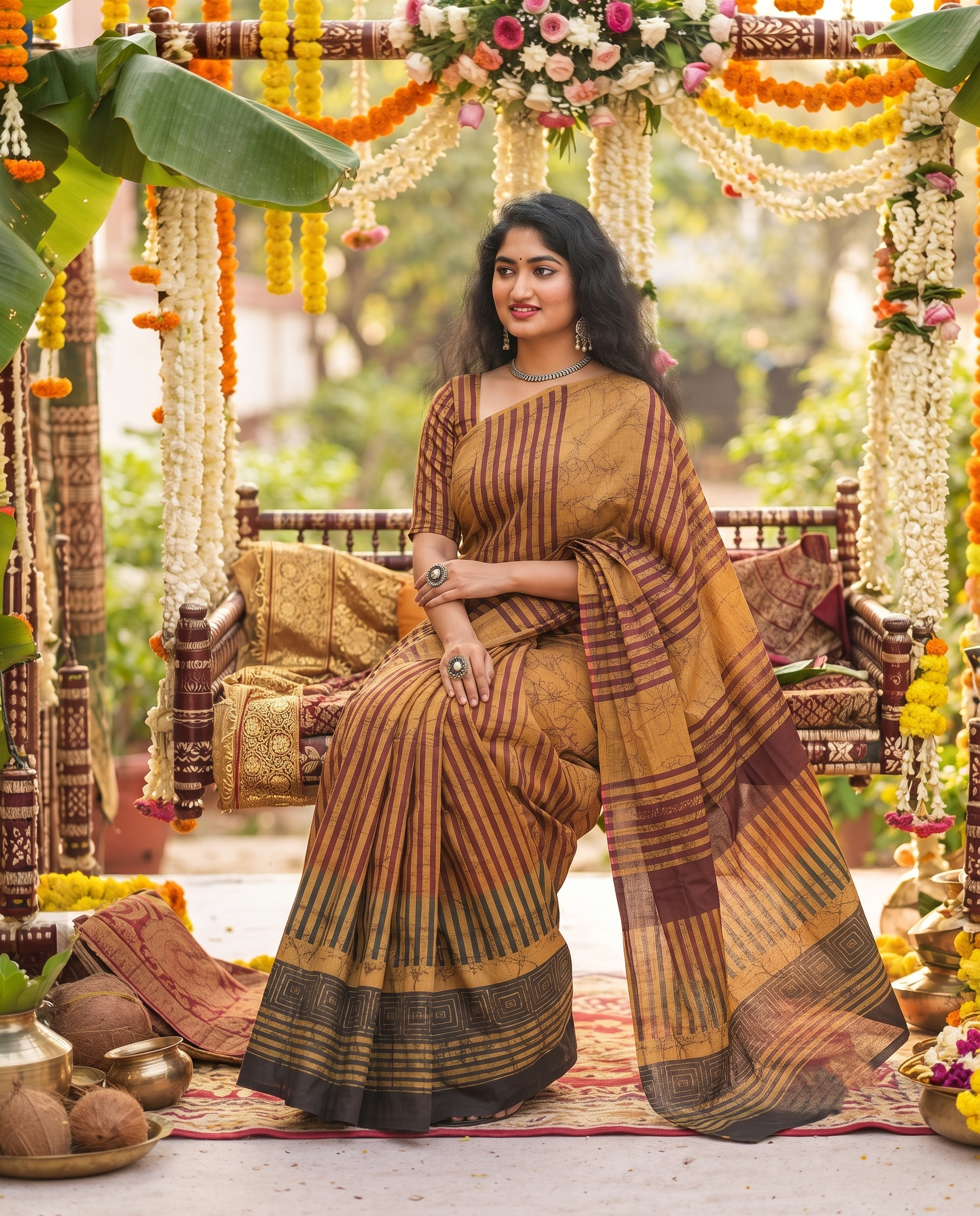 Mrinalika Amber Earth Saree