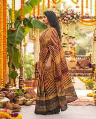 Mrinalika Amber Earth Saree