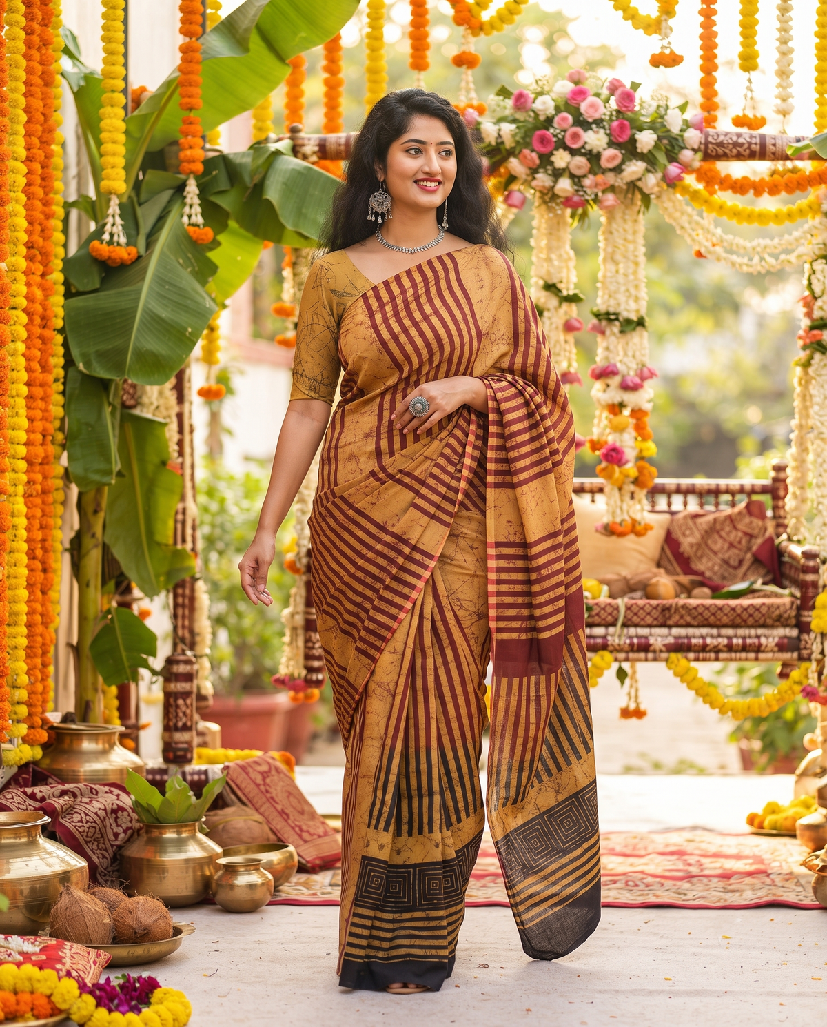 Mrinalika Amber Earth Saree