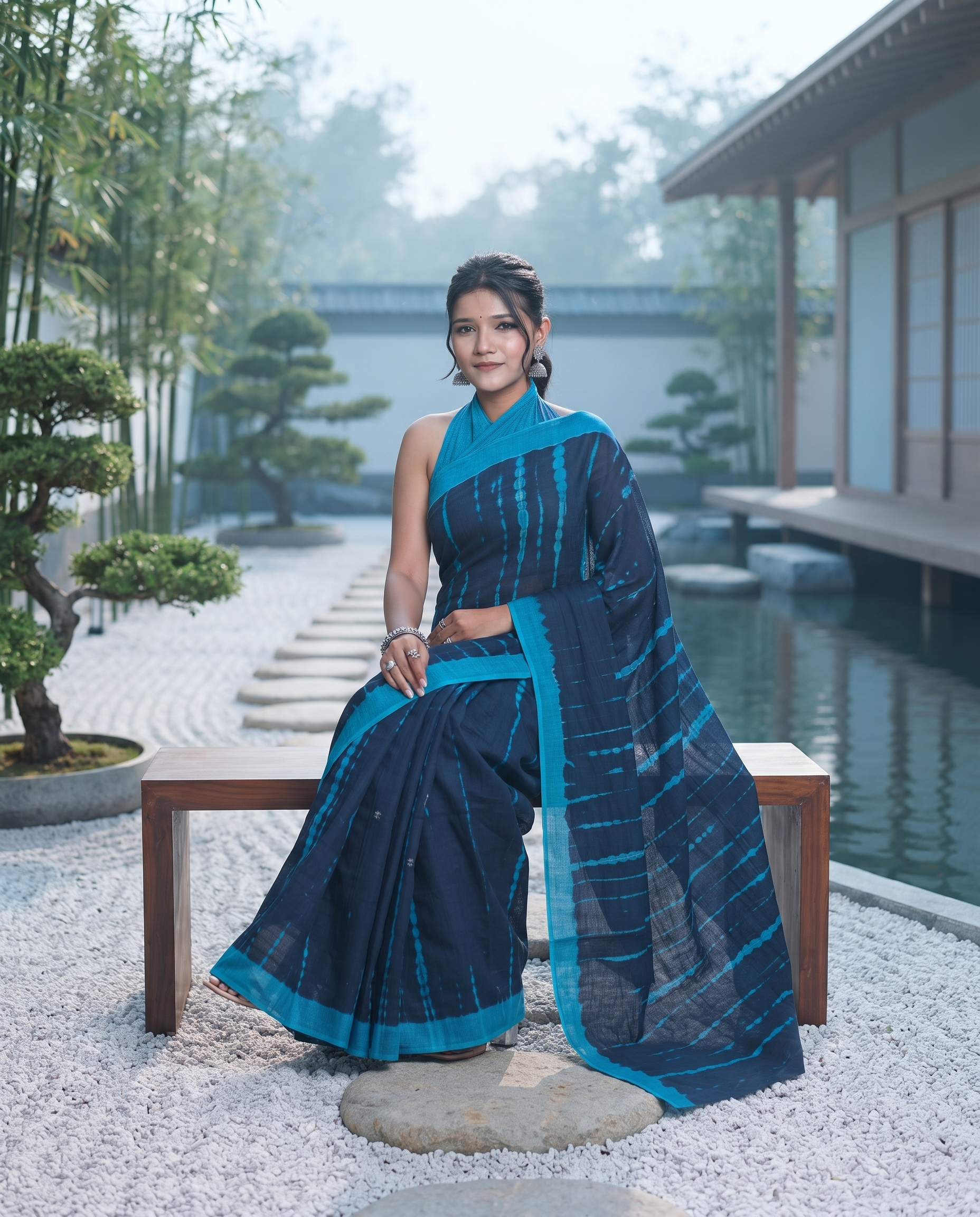 Varenya Shibori Tie-Dye Saree