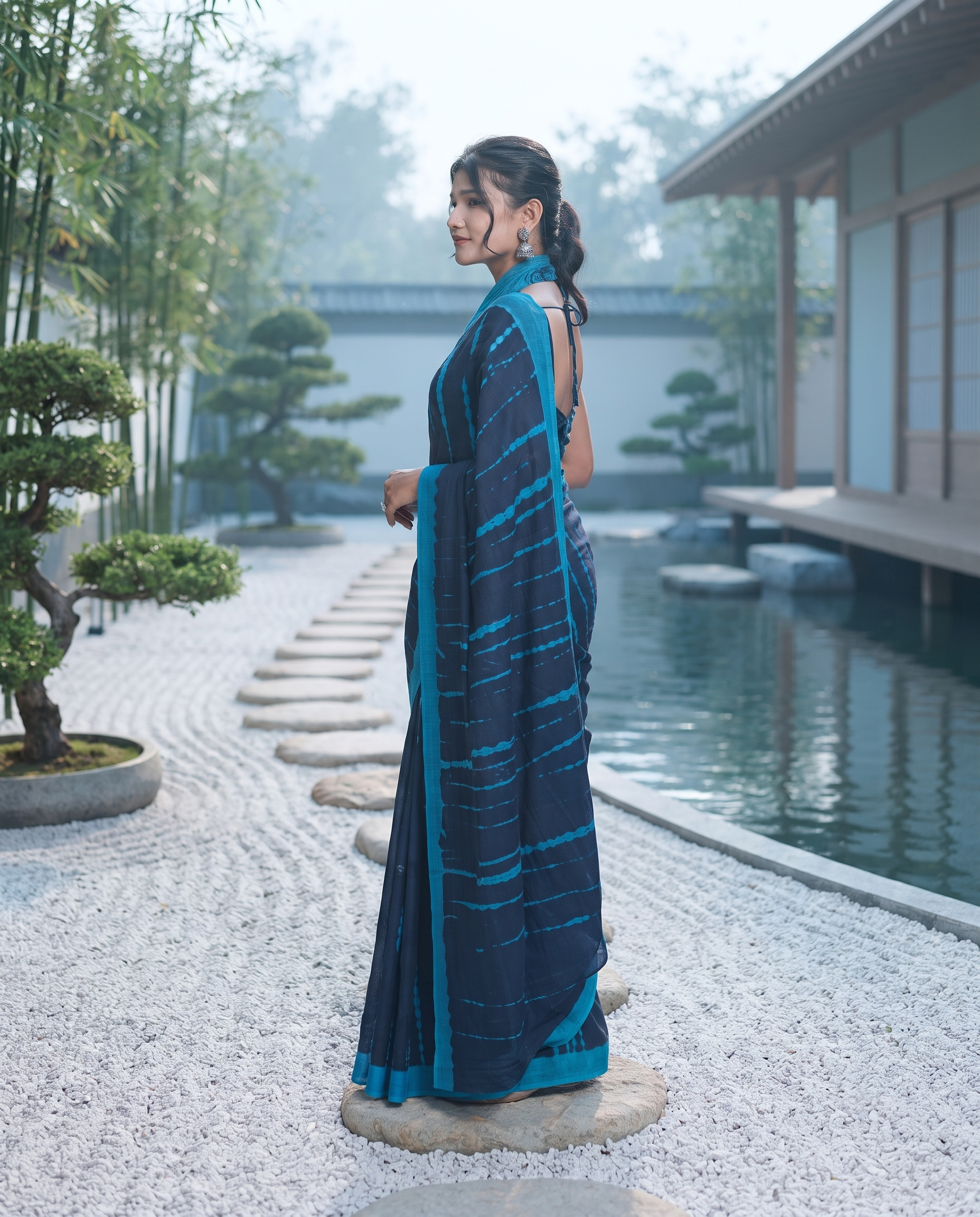 Varenya Shibori Tie-Dye Saree