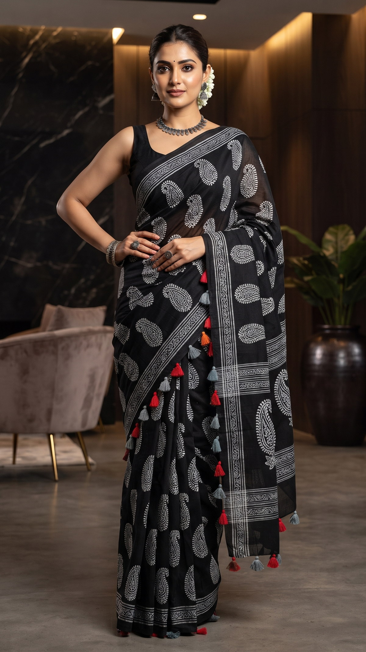 Meherika Paisley Saree