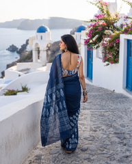 Shyamika Indigo Saree