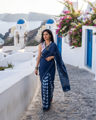 Shyamika Indigo Saree