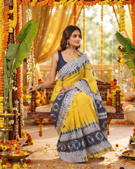 Aadhira Sunshine Tie-Dye Saree ☀️