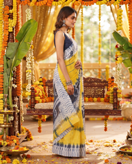 Aadhira Sunshine Tie-Dye Saree ☀️
