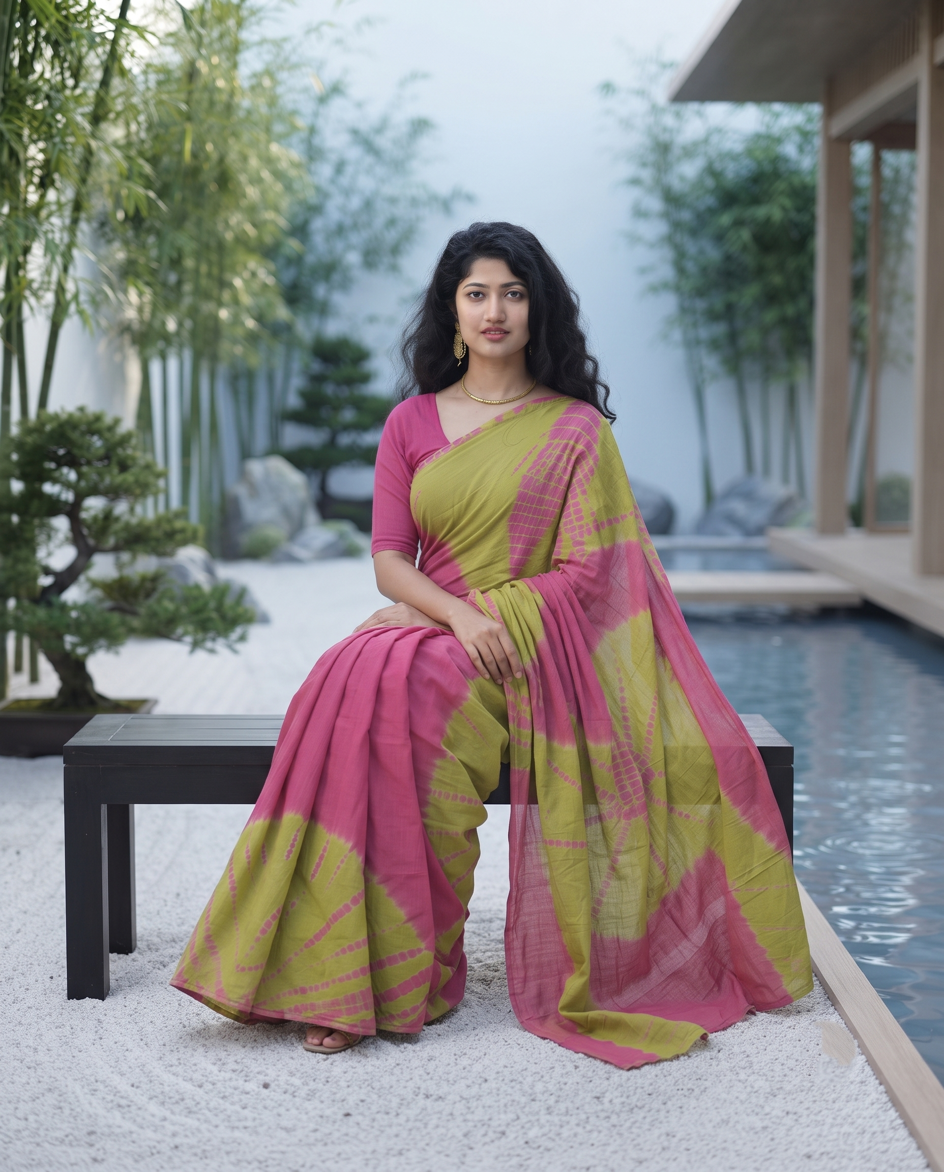Garden Muse Shibori Saree