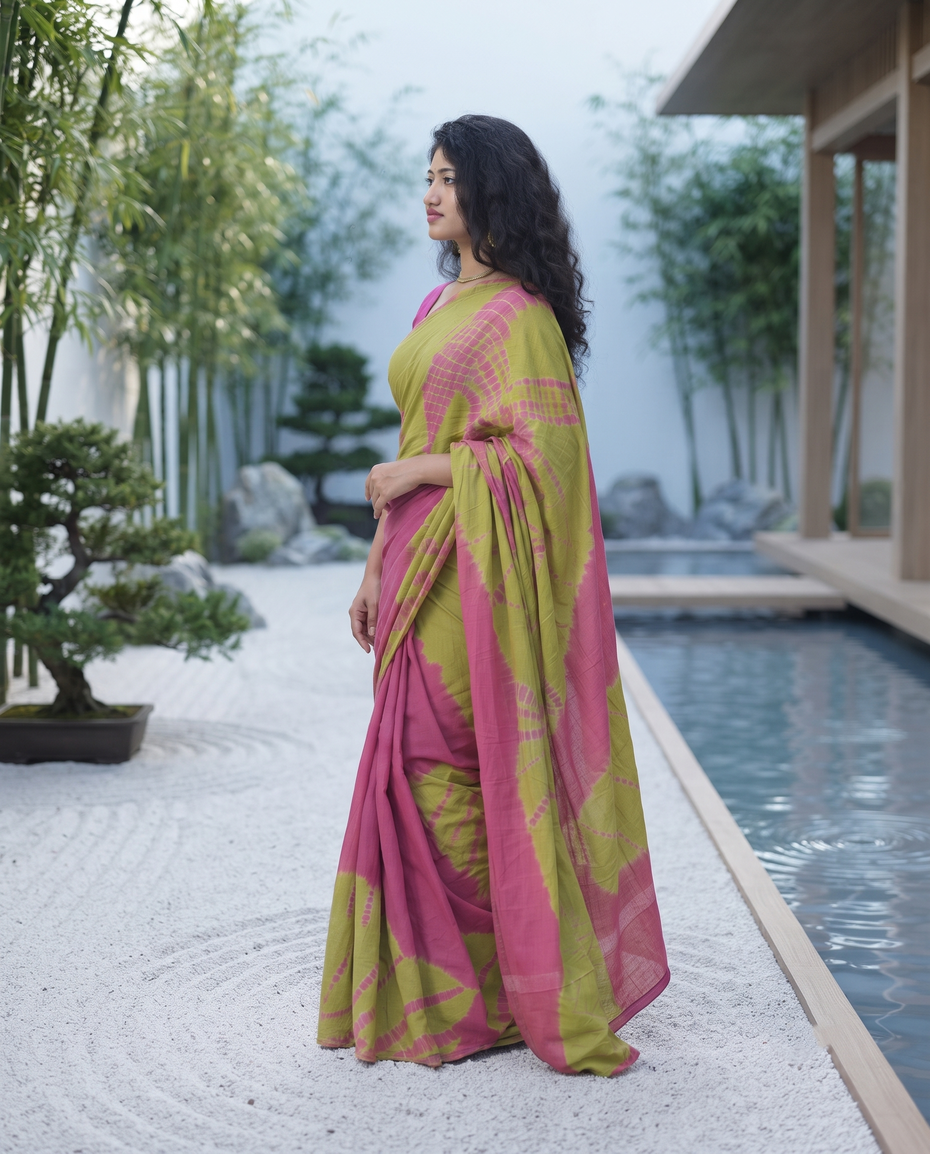 Garden Muse Shibori Saree
