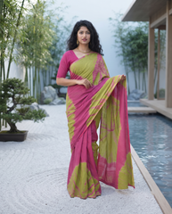 Garden Muse Shibori Saree