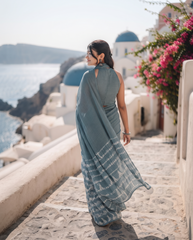 Neeraja Mist Indigo Saree