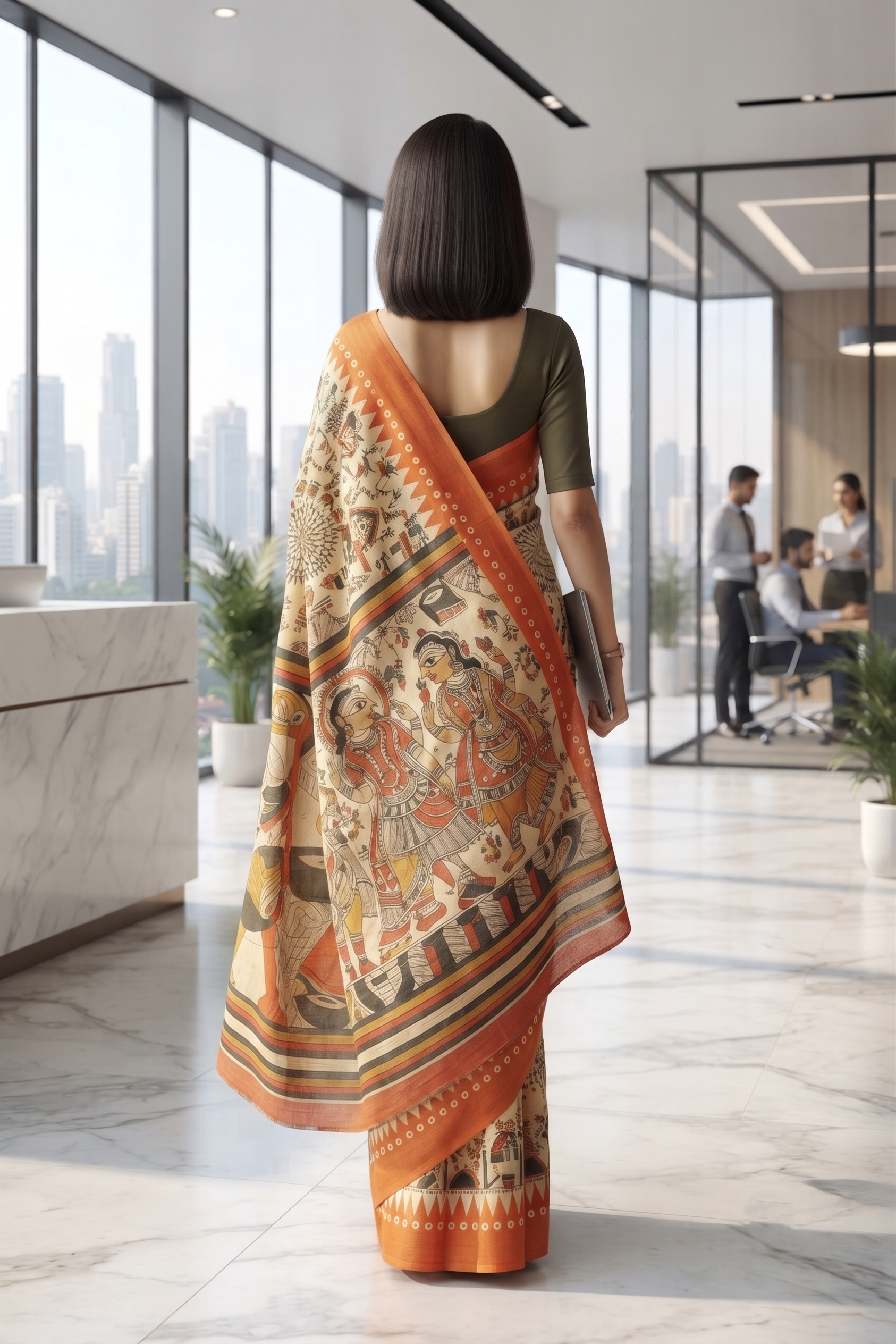 Urban Canvas Office Saree