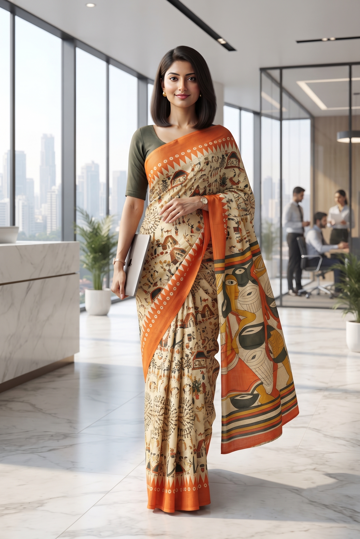 Urban Canvas Office Saree