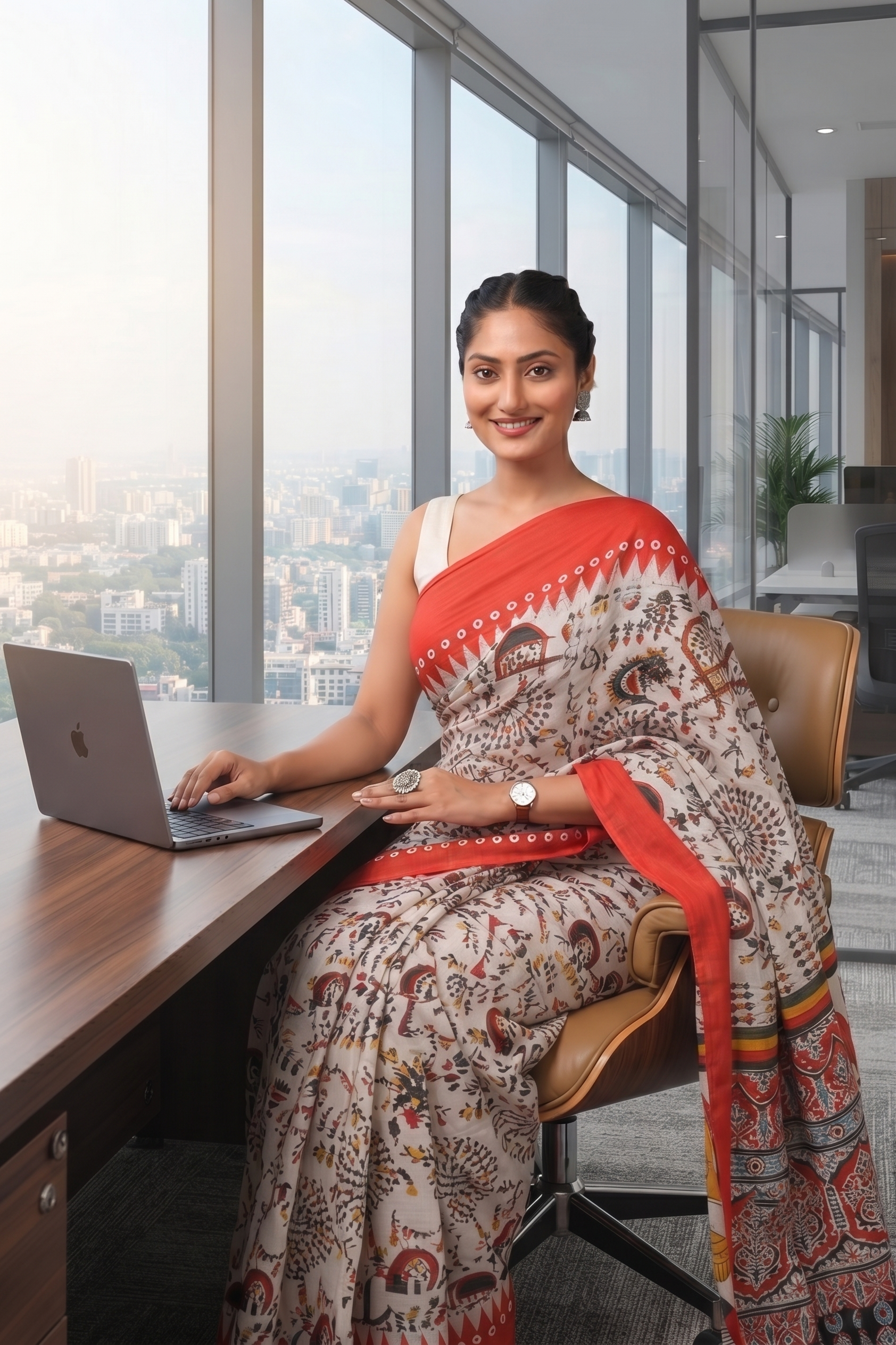 Warli Grace Corporate Wear Saree